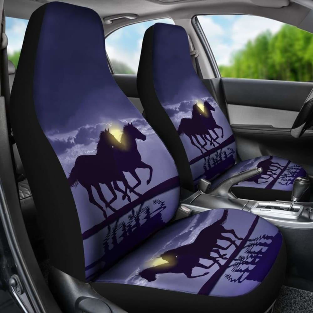 Horse Night Car Seat Cover 170804