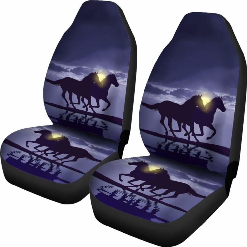 Horse Night Car Seat Cover 170804