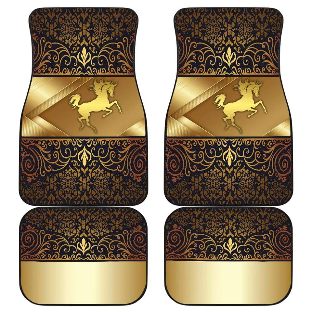 Horse Pearl Luxury Flower Car Floor Mats 2 210503