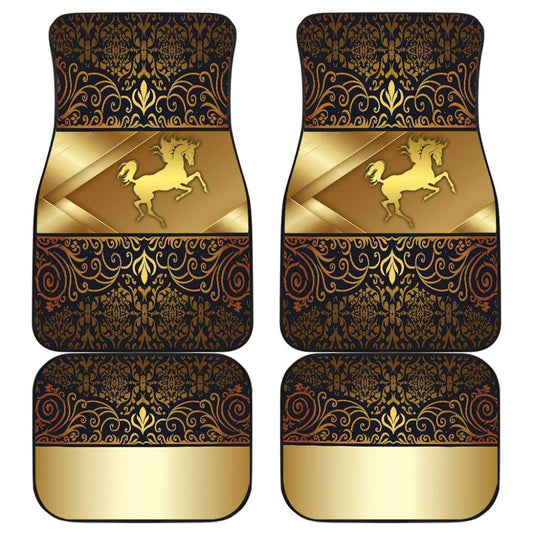 Horse Pearl Luxury Flower Car Floor Mats 2 210503