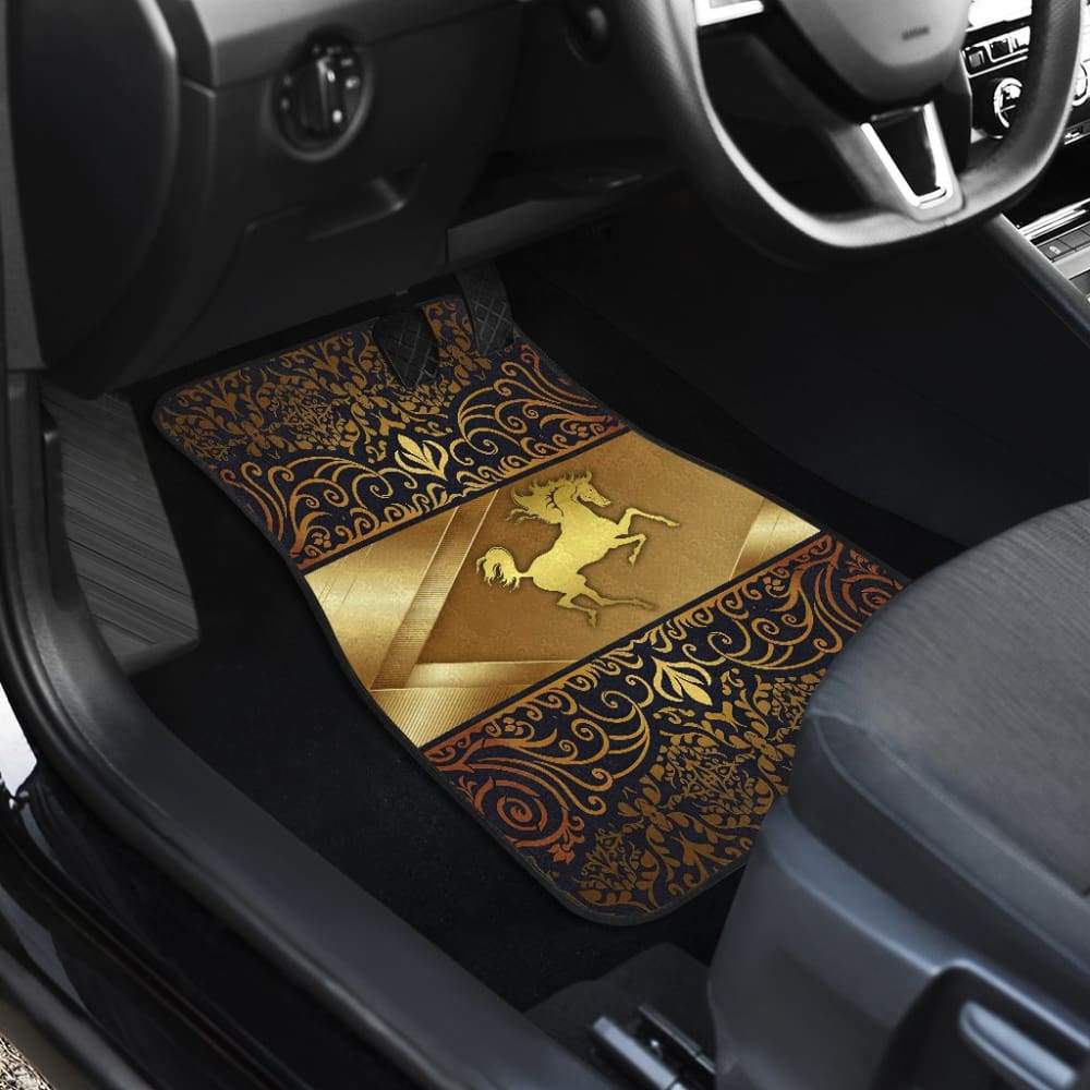 Horse Pearl Luxury Flower Car Floor Mats 2 210503