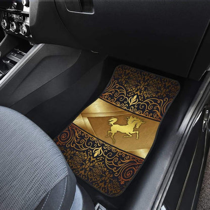 Horse Pearl Luxury Flower Car Floor Mats 2 210503