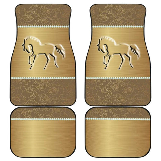 Horse Pearl Luxury Flower Car Floor Mats 210503
