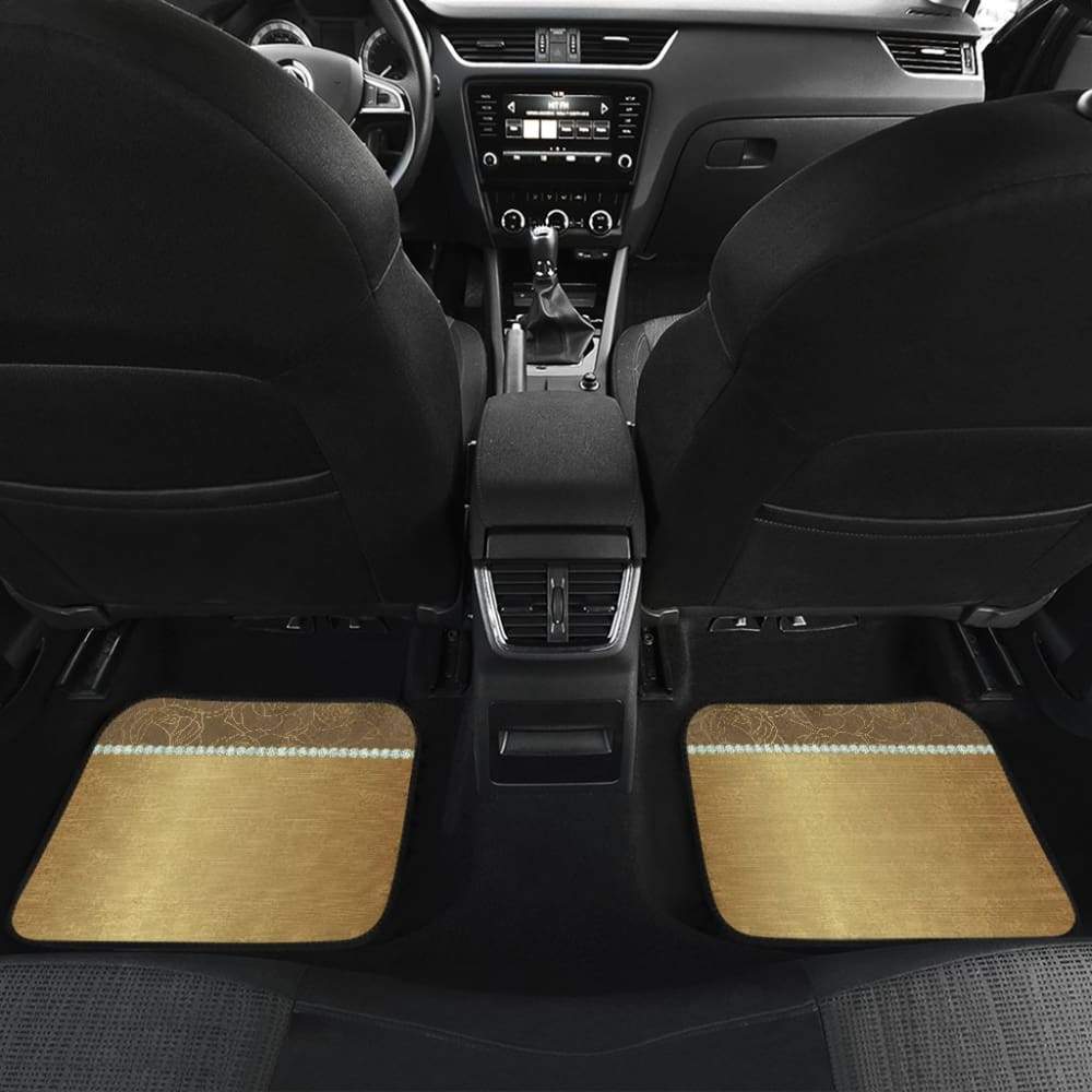 Horse Pearl Luxury Flower Car Floor Mats 210503