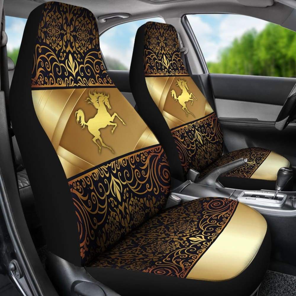 Horse Pearl Luxury Flower Car Seat Covers 2 210503