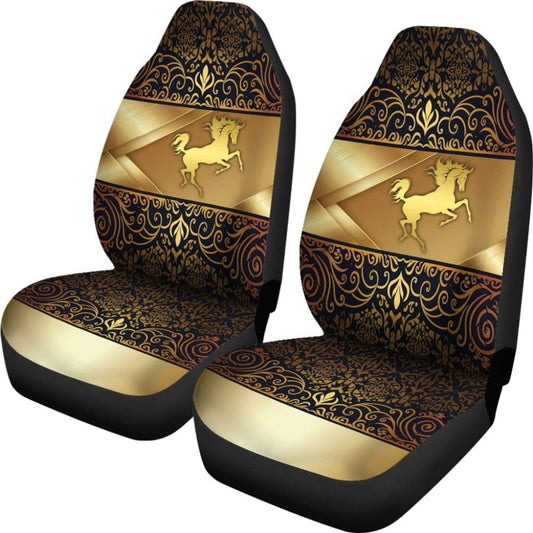 Horse Pearl Luxury Flower Car Seat Covers 2 210503