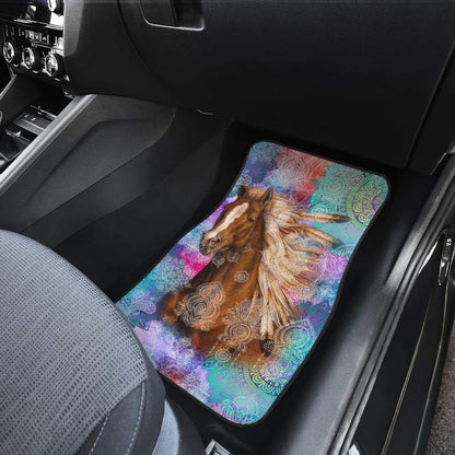 Horse Vintage Mandala Car Floor Mats 210303
