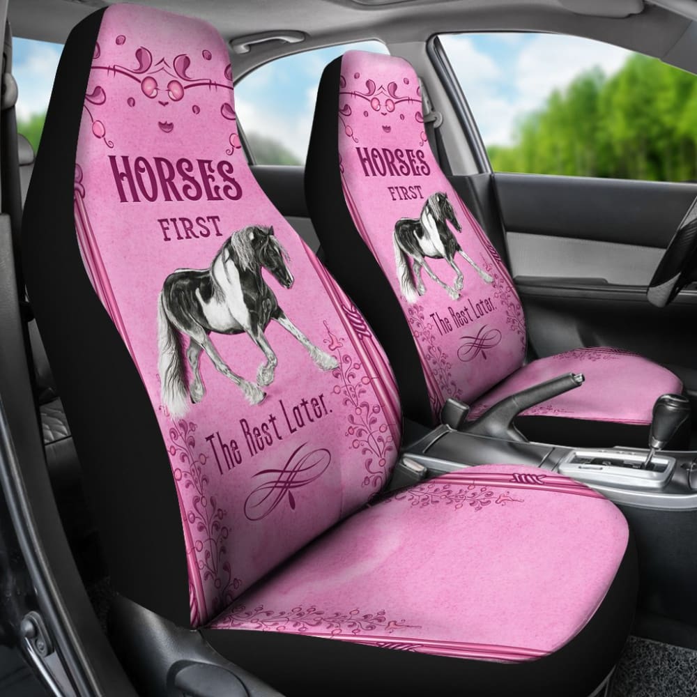 Horses First Car Seat Cover 184610 - YourCarButBetter