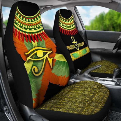 Horus Eye Car Seat Covers Ankh Egypt Eagle Wings 142711 - YourCarButBetter