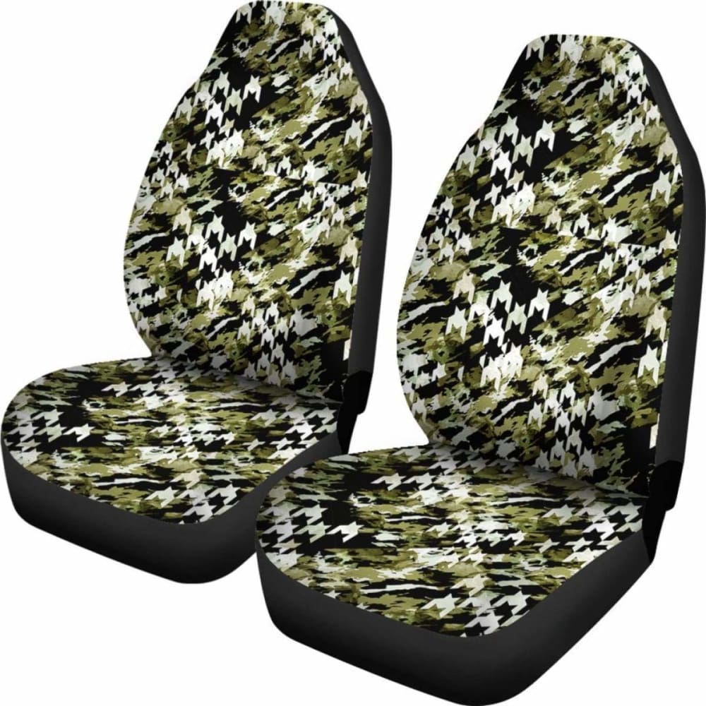 Houndstooth Car Seat Covers Pattern Camo 112608