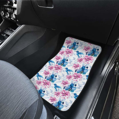 Hummingbird Pattern Print Design 02 Front And Back Car Mats 174914 - YourCarButBetter