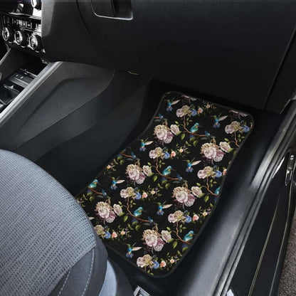 Hummingbird Pattern Print Design 03 Front And Back Car Mats 174914 - YourCarButBetter