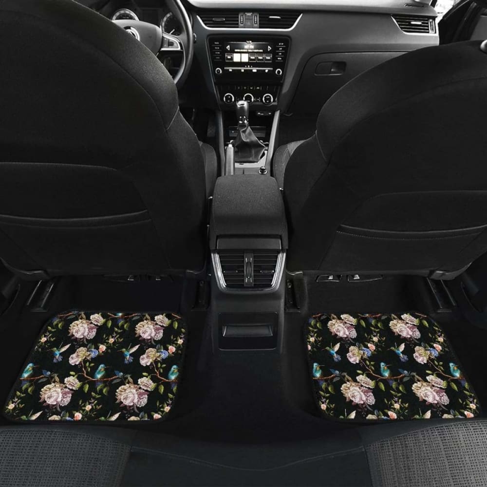 Hummingbird Pattern Print Design 03 Front And Back Car Mats 174914 - YourCarButBetter