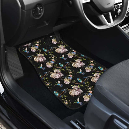 Hummingbird Pattern Print Design 03 Front And Back Car Mats 174914 - YourCarButBetter