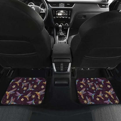 Hummingbird Pattern Print Design 04 Front And Back Car Mats 174914 - YourCarButBetter