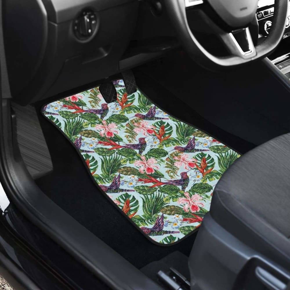 Hummingbird Pattern Print Design 05 Front And Back Car Mats 174914 - YourCarButBetter