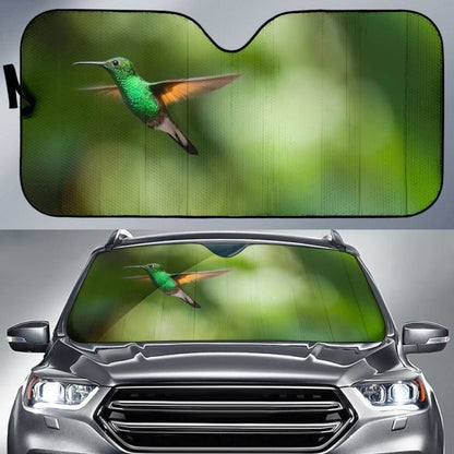Hummingbird Trochilidae Bokeh Car Sun Shade 460402 - YourCarButBetter