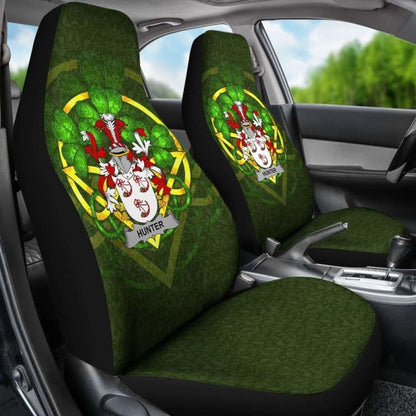 Hunter Ireland Car Seat Cover Celtic Shamrock (Set Of Two) 154230 - YourCarButBetter