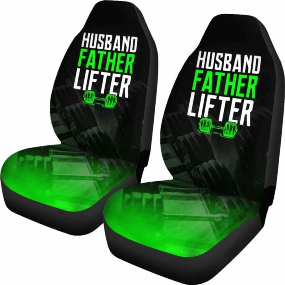 Husband Father Lifter Fitness Car Seat Covers 192609 - YourCarButBetter