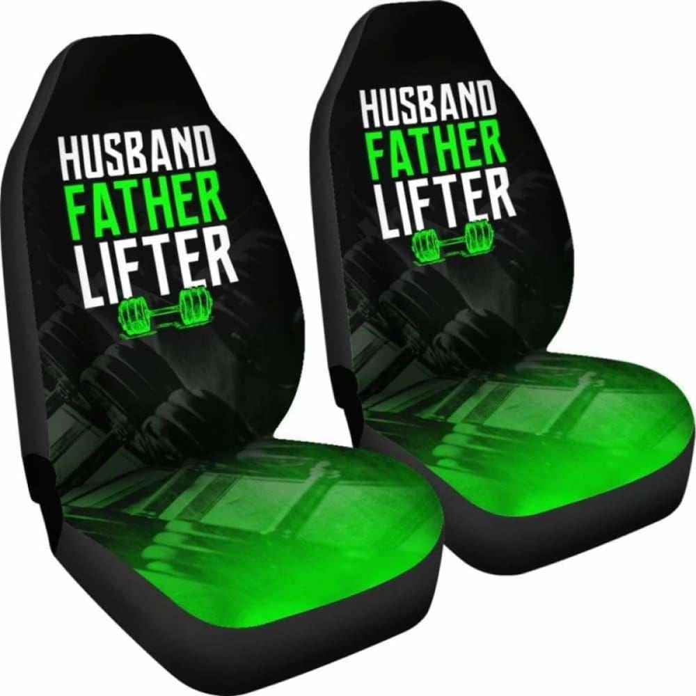 Husband Father Lifter Fitness Car Seat Covers 192609 - YourCarButBetter