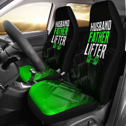 Husband Father Lifter Fitness Car Seat Covers 192609 - YourCarButBetter