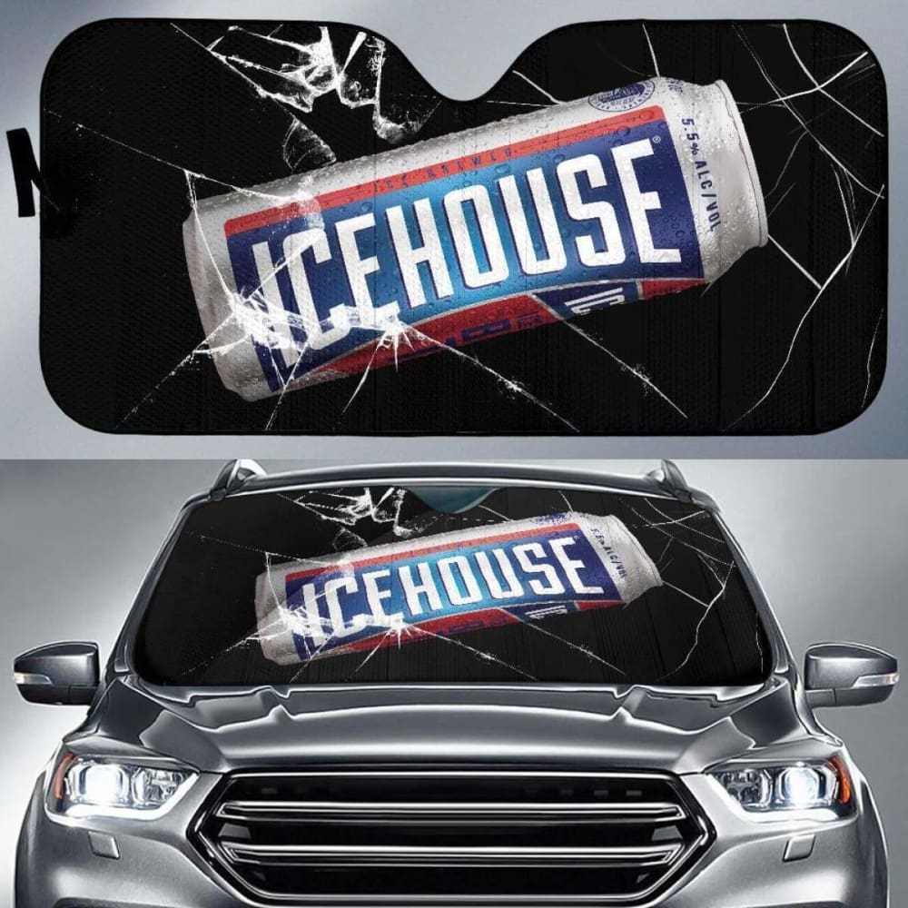 Icehouse Auto Sun Shade Car Sun Visor Funny Beer Lover 102507 - YourCarButBetter