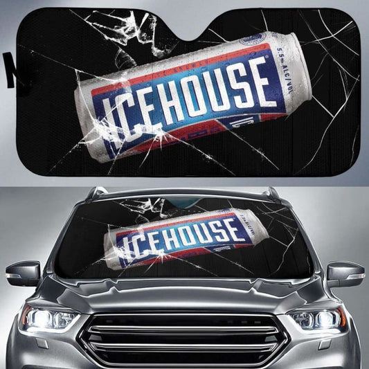 Icehouse Auto Sun Shade Car Sun Visor Funny Beer Lover 102507 - YourCarButBetter