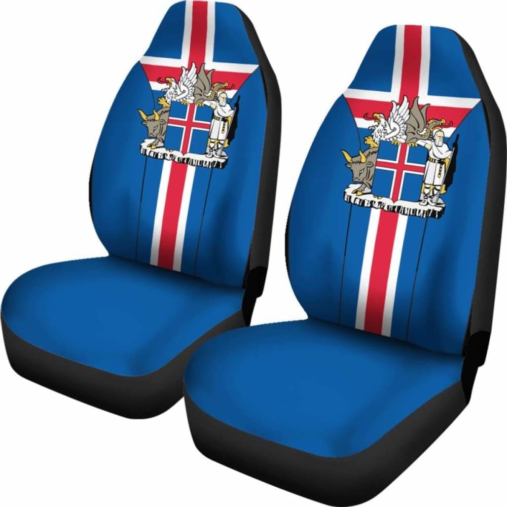 Iceland Coat Of Arms Car Seat Cover Amazing 105905 - YourCarButBetter