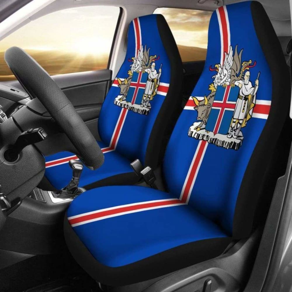 Iceland Coat Of Arms Car Seat Cover Amazing 105905 - YourCarButBetter