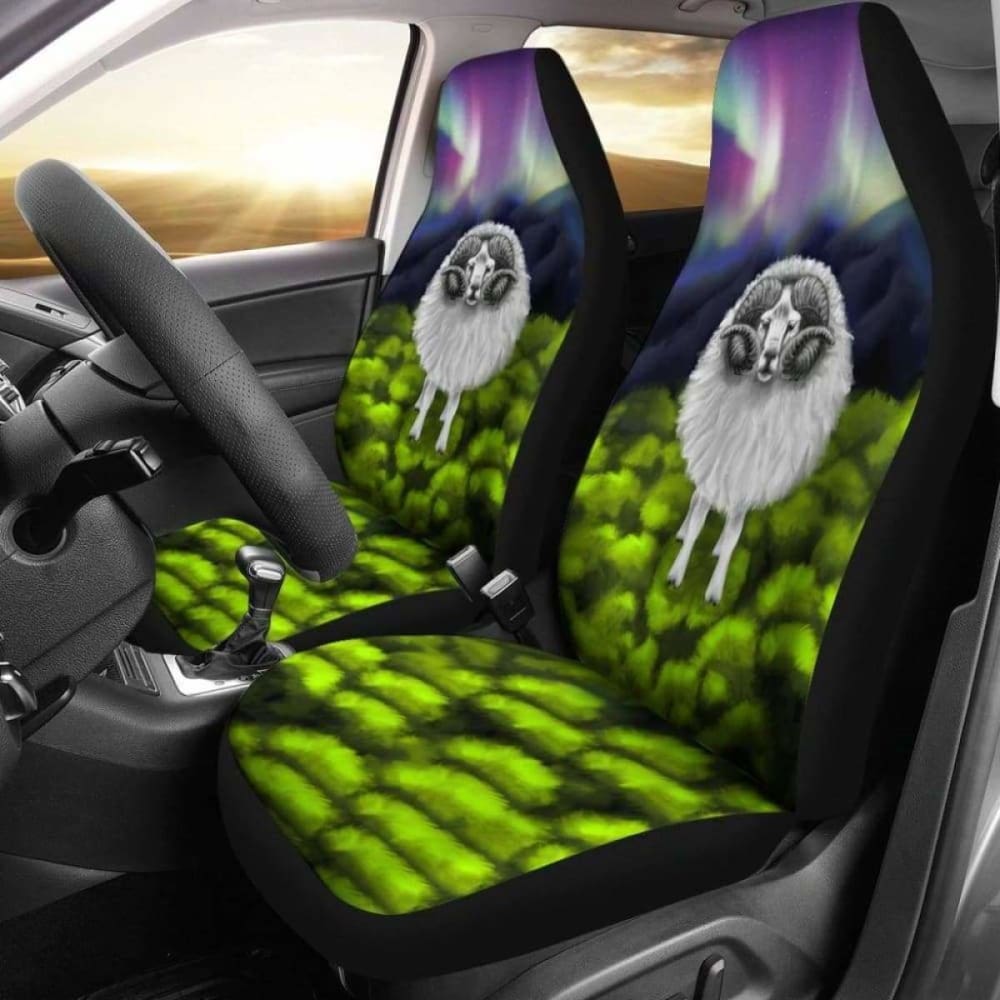 Icelandic Sheep Northern Lights Car Seat Covers 144909