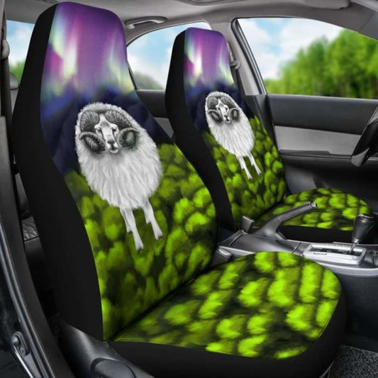 Icelandic Sheep Northern Lights Car Seat Covers 144909