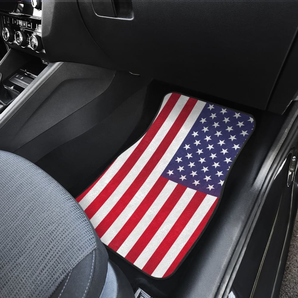 Iconic American Flag Car Floor Mats 211005 - YourCarButBetter