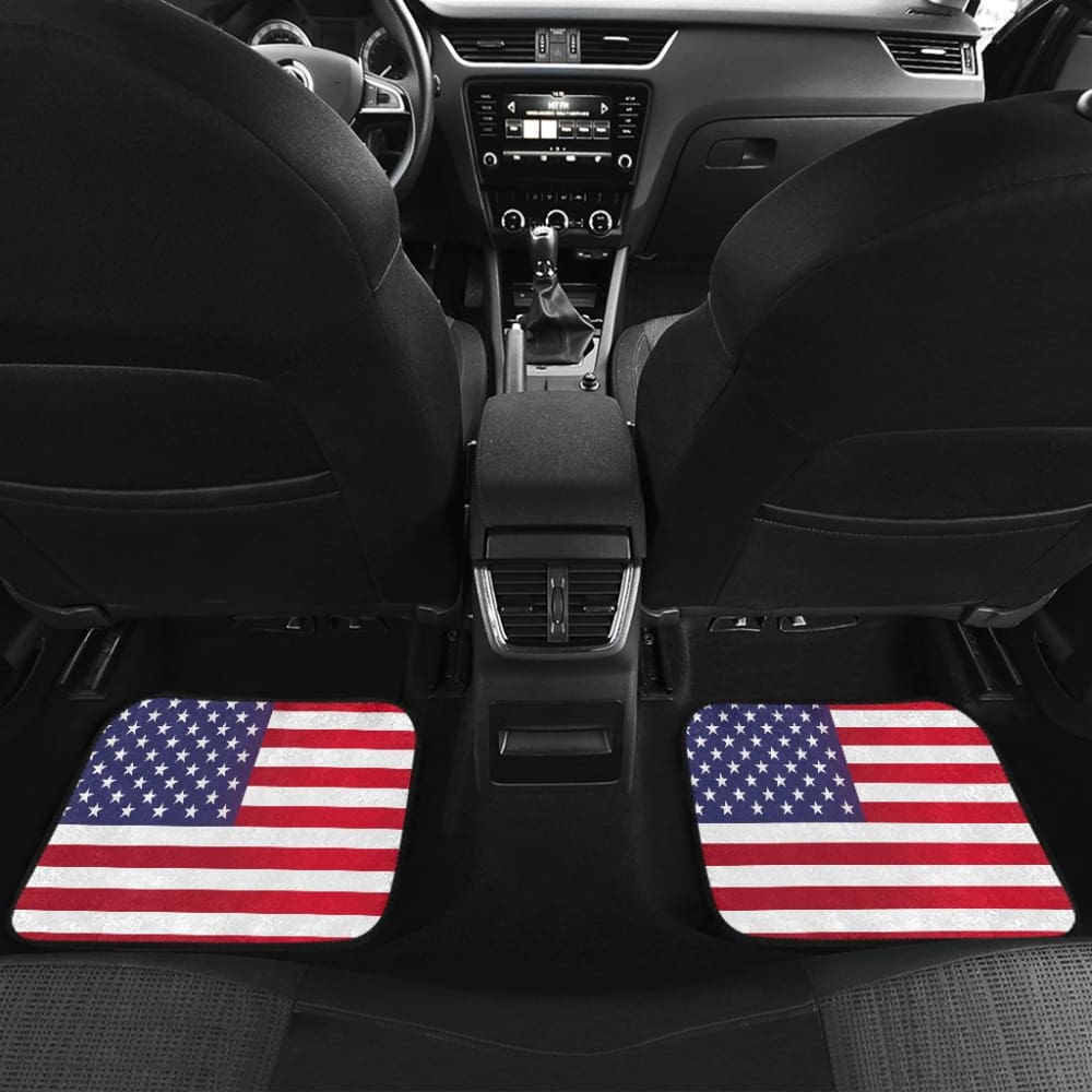 Iconic American Flag Car Floor Mats 211005 - YourCarButBetter