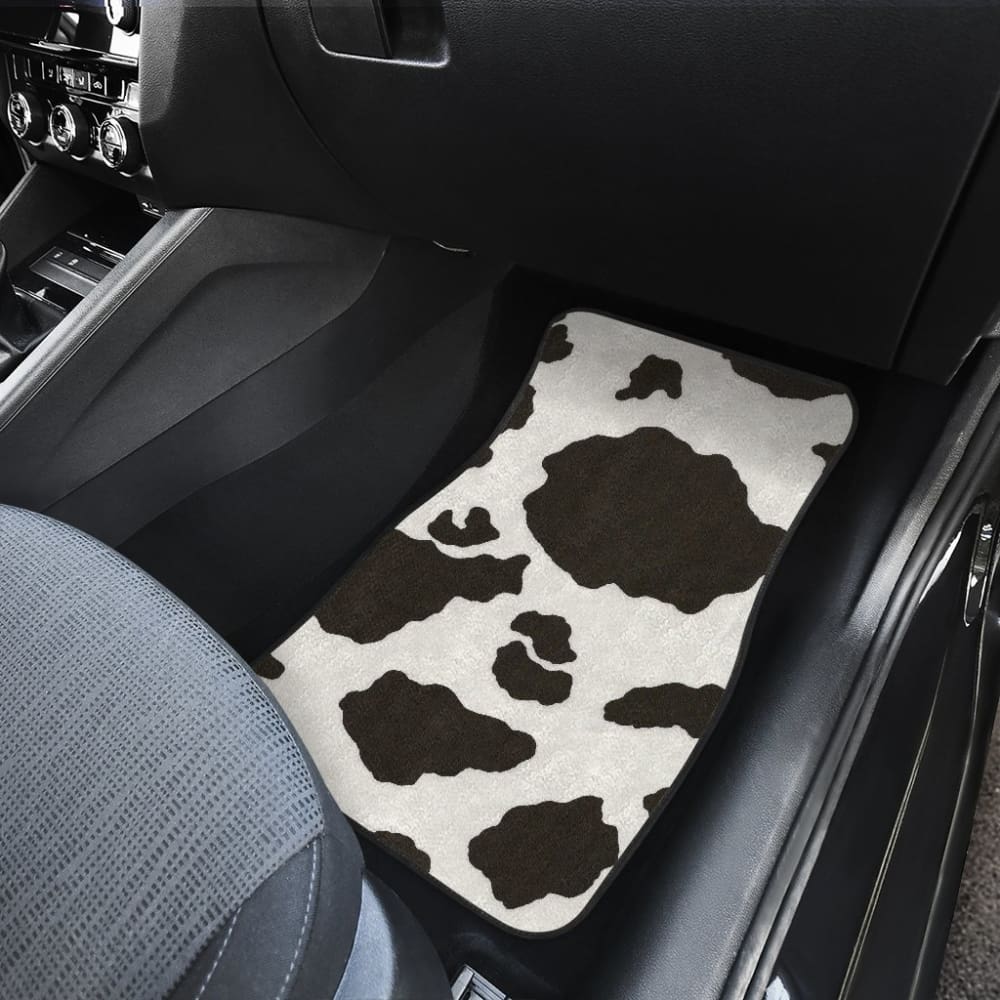Iconic Cow Print Car Floor Mats 210605 - YourCarButBetter