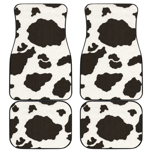 Iconic Cow Print Car Floor Mats 210605 - YourCarButBetter