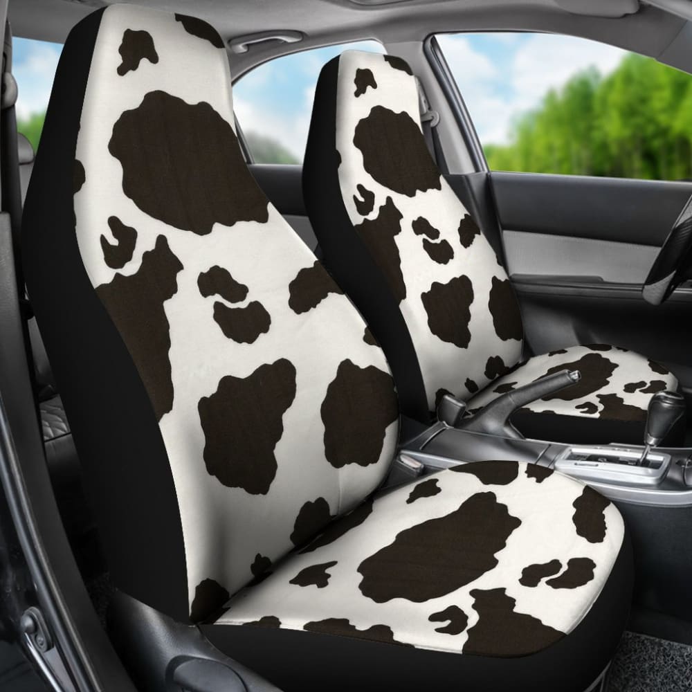 Iconic Cow Print Car Seat Covers 210605 - YourCarButBetter