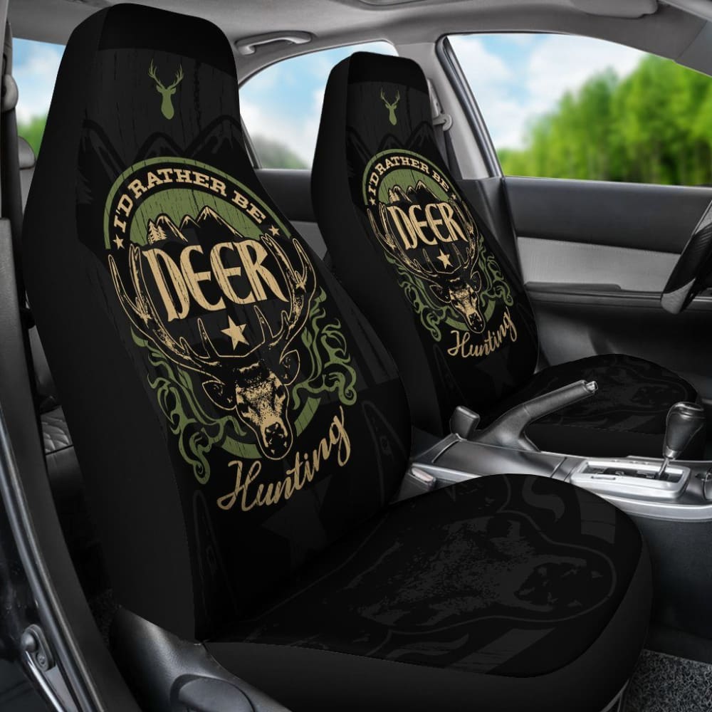 I’D Rather Be Deer Hunting Car Seat Covers 094209 - YourCarButBetter