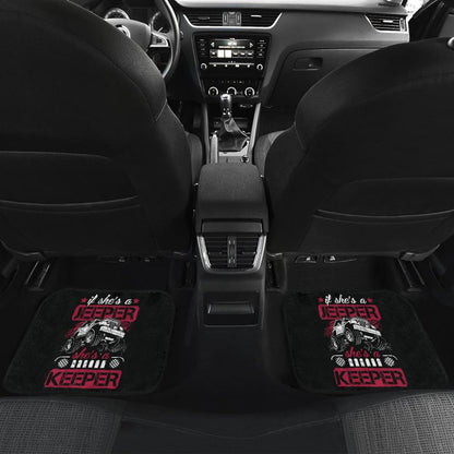 If She’s a Jeeper She’s a Keeper Car Floor Mats 210507 - YourCarButBetter