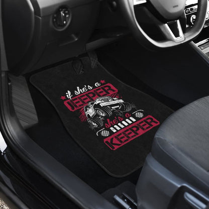 If She’s a Jeeper She’s a Keeper Car Floor Mats 210507 - YourCarButBetter