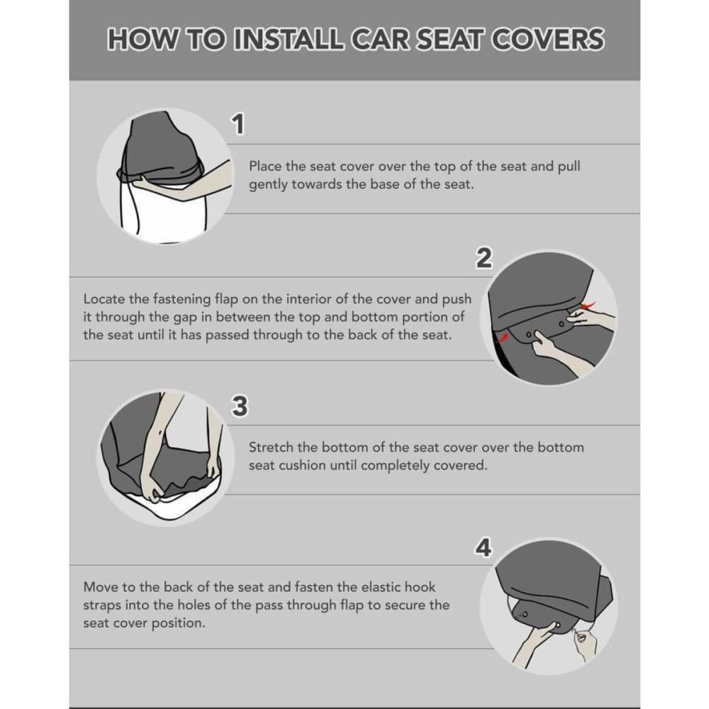 Illustrated German Shorthaired Pointer Car Seat Covers 090629 - YourCarButBetter