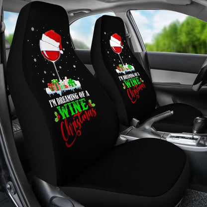 I’m Dreaming Of A Wine Christmas Car Seat Covers 212109 - YourCarButBetter