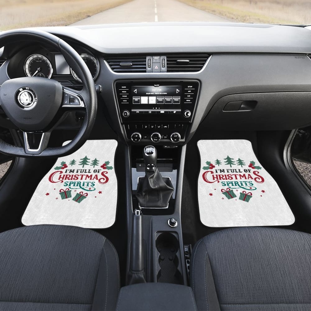 I’m Full Of Christmas Spirits Car Floor Mats 212109 - YourCarButBetter