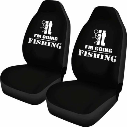 I’m Going Fishing Car Seat Covers 113208