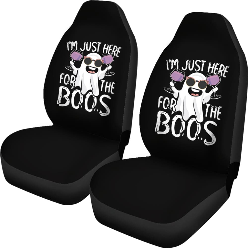 I’m Just Here For The Boos Funny Gift Car Seat Covers 212001 - YourCarButBetter