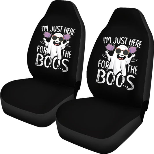 I’m Just Here For The Boos Funny Gift Car Seat Covers 212001 - YourCarButBetter