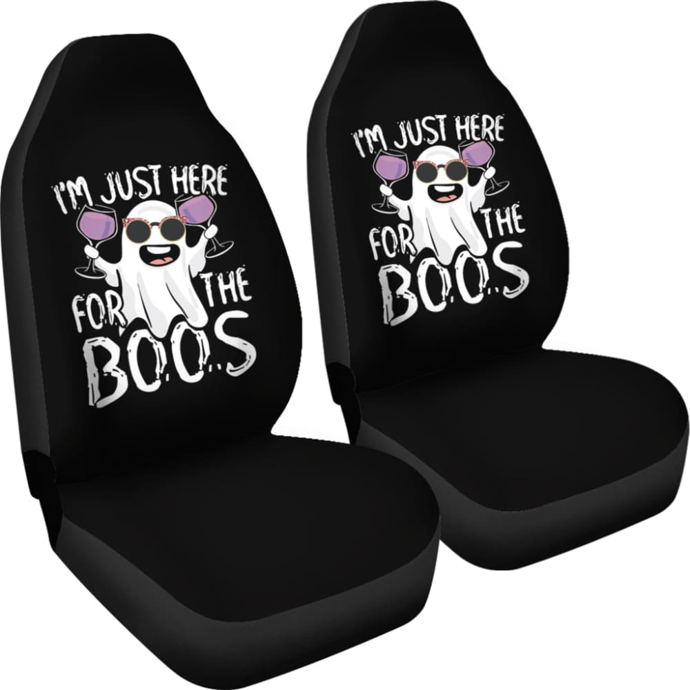 I’m Just Here For The Boos Funny Gift Car Seat Covers 212001 - YourCarButBetter