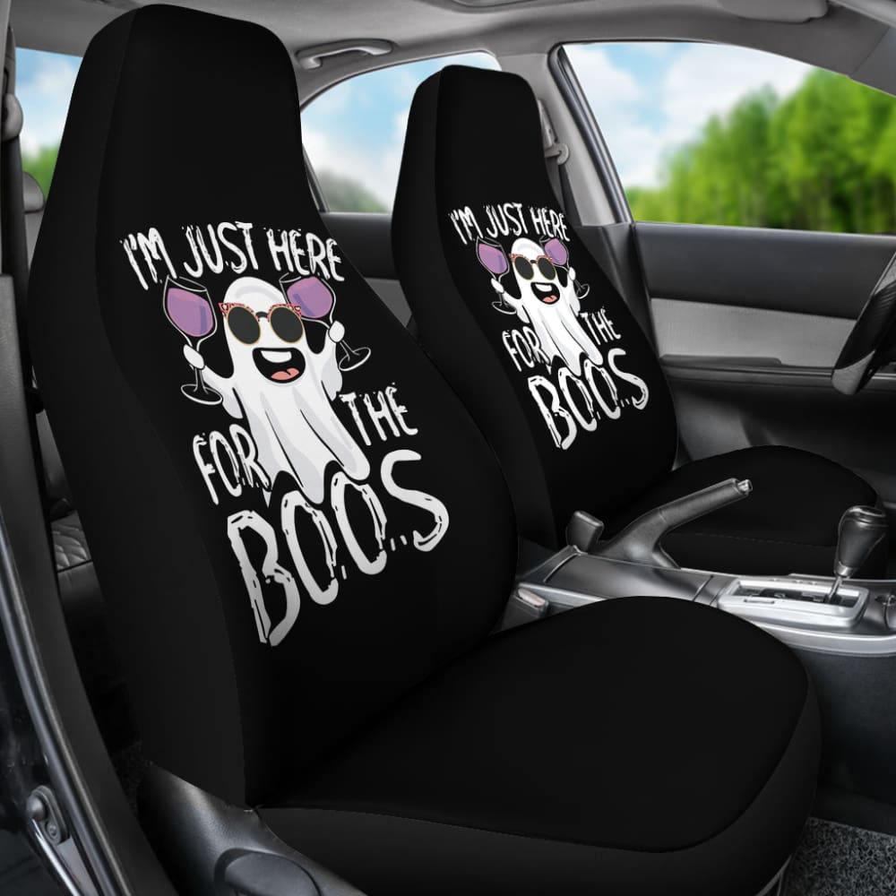 I’m Just Here For The Boos Funny Gift Car Seat Covers 212001 - YourCarButBetter
