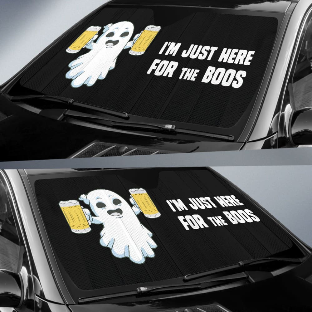 I’m Just Here For The Boos Halloween Gift Ideas Car Auto Sun Shades 212001 - YourCarButBetter