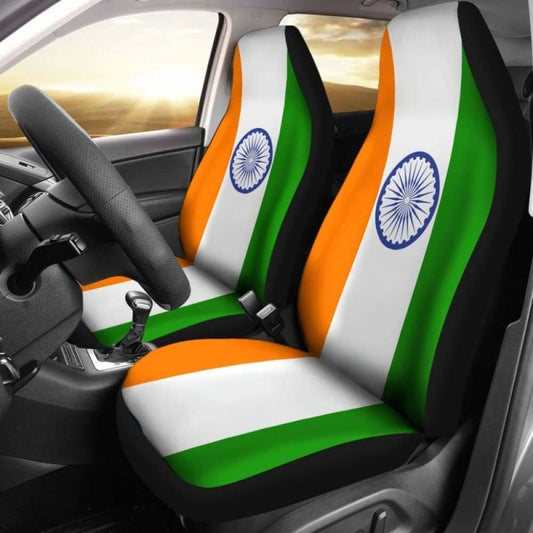 India Flag Car Seat Covers 100421 094201 - YourCarButBetter