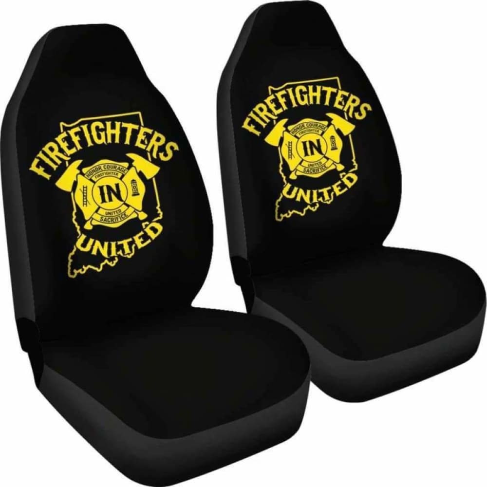 Indiana Firefighters United Car Seat Covers 101211